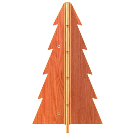 Vidaxx juledekoration juletræ 69,5 cm massiv fyrretræ, vaskebrunt
