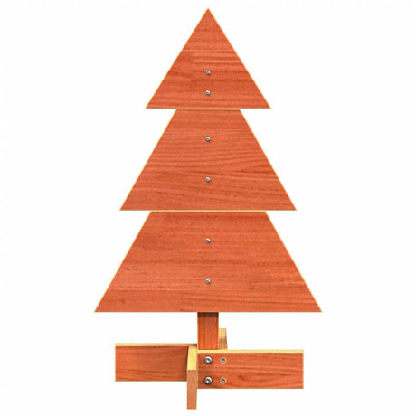 Vidaxx juledekoration juletræ 60 cm massiv fyrretræ, vaskebrunt
