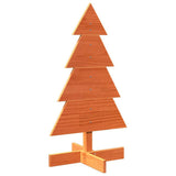 Vidaxx juledekoration juletræ 80 cm massiv fyrretræ, vaskebrunt