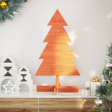 Vidaxx juledekoration juletræ 80 cm massiv fyrretræ, vaskebrunt