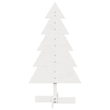 Vidaxx juledekoration juletræ 100 cm massiv fyrretræ hvid