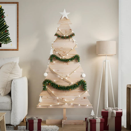 Vidaxx juledekoration juletræ 150 cm massiv fyrretræ