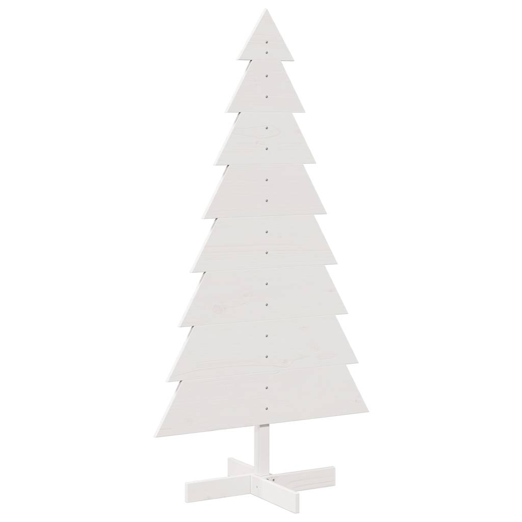 Vidaxx juledekoration juletræ 150 cm massiv fyrretræ hvid