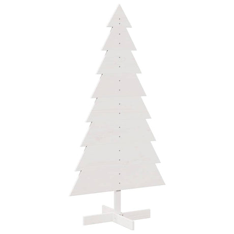 Vidaxx juledekoration juletræ 150 cm massiv fyrretræ hvid
