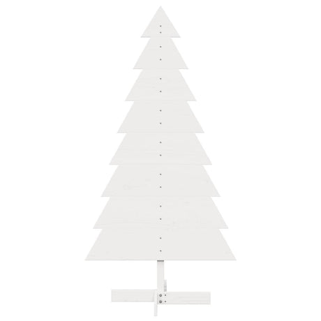Vidaxx juledekoration juletræ 150 cm massiv fyrretræ hvid