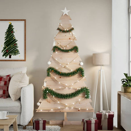 Vidaxx juledekoration juletræ 180 cm massiv fyrretræ