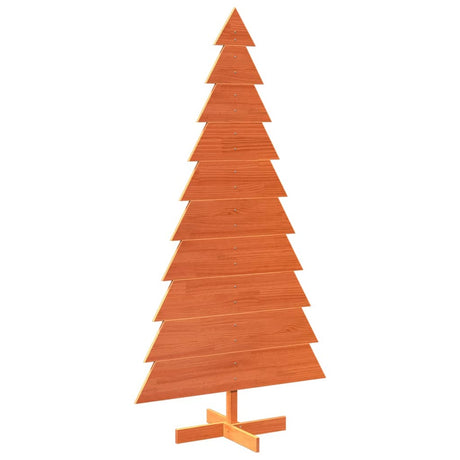 Vidaxx juledekoration juletræ 180 cm massiv fyrretræ, vaskebrunt