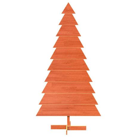 Vidaxx juledekoration juletræ 180 cm massiv fyrretræ, vaskebrunt