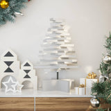 Vidaxx juledekoration juletræ 60 cm massiv fyrretræ hvid