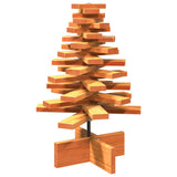 Vidaxx juledekoration juletræ 60 cm massiv fyrretræ, vaskebrunt