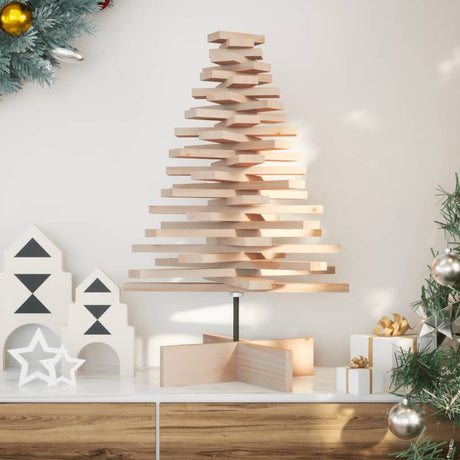 Vidaxx juledekoration juletræ 80 cm massiv fyrretræ