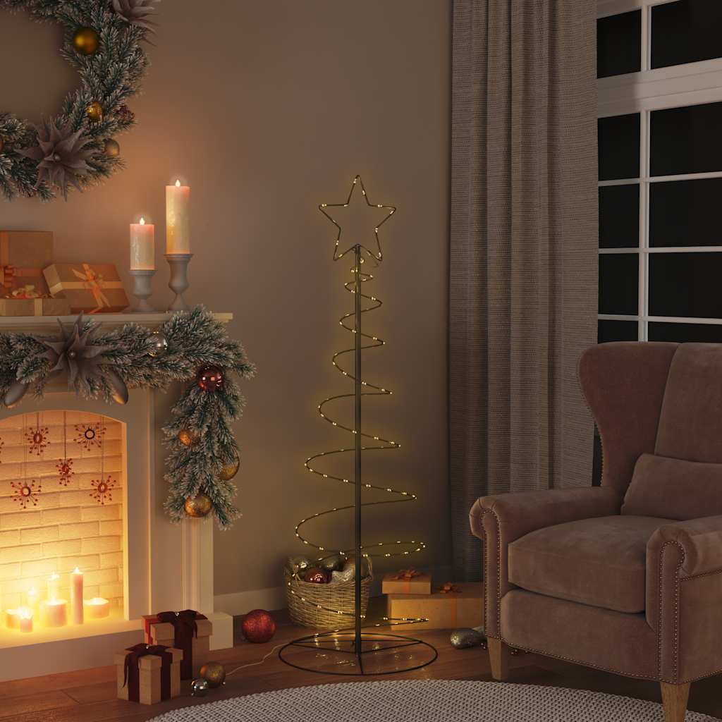 Vidaxxl LED juletræ 100 LEDs varm hvid 150 cm