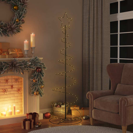 Vidaxxl LED juletræ 120 LEDs varm hvid 180 cm