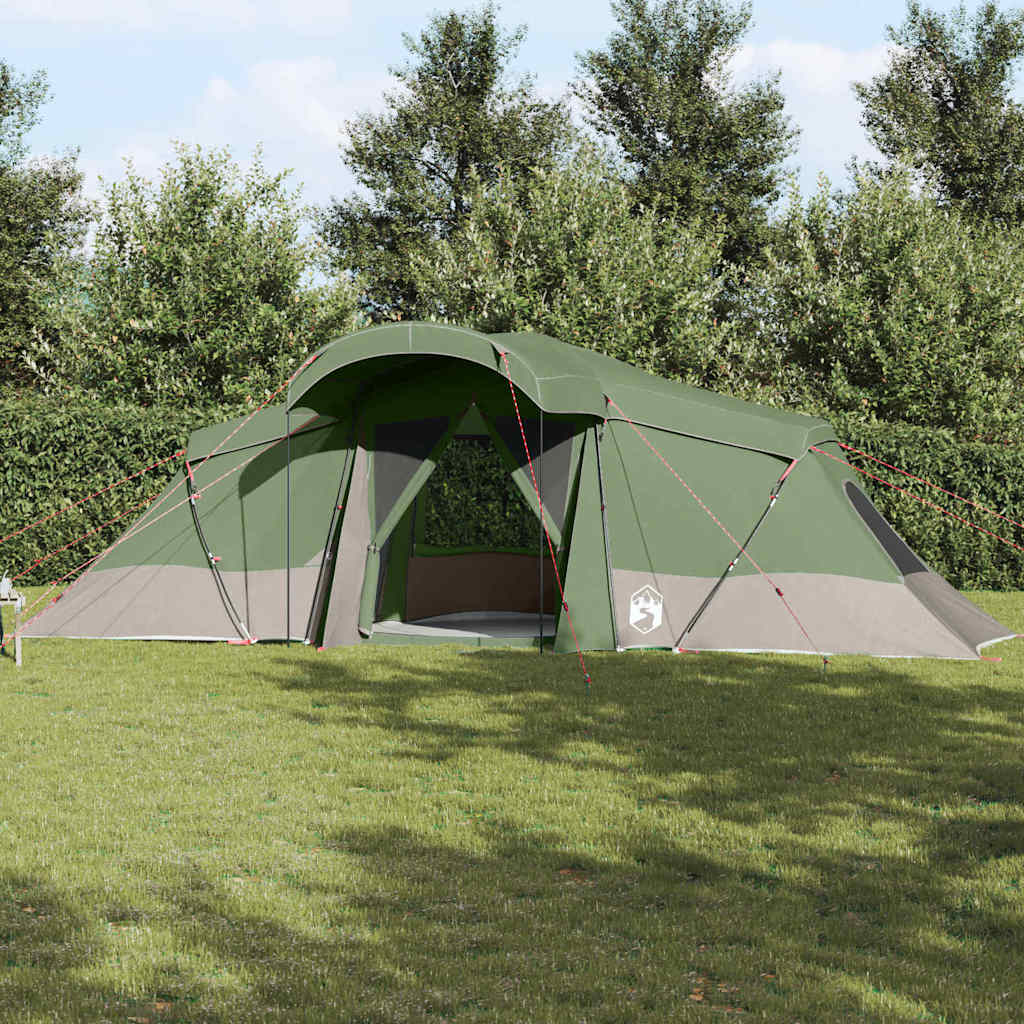 Vidaxl gezinstent met dak groen en grijs 721 x 335 x 212 cm