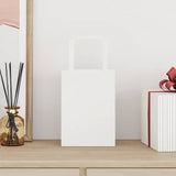 Vidaxl papieren zakken 50 st met hengsels 15x8x21 cm wit