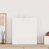 Vidaxl papieren zakken 250 st met hengsels 45x17x48 cm wit