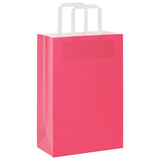 Vidaxl papieren zakken 50 st met hengsels 21x11x31 cm roze