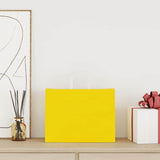 Vidaxl papieren zakken 50 st met hengsels 32x17x25 cm geel
