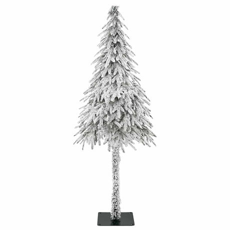 Vidaxl kunstkerstboom wit 86 x 86 x 210 cm polyethyleen en metaal
