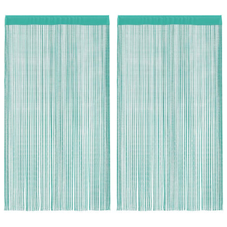 Vidaxl koordgordijnen 2 st turkoois 140x250 cm