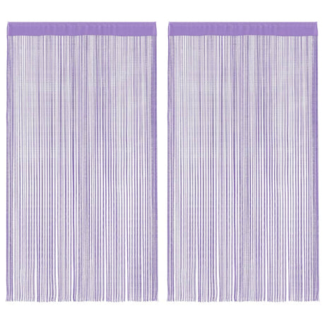 Vidaxl koordgordijnen 2 st paars 140x250 cm