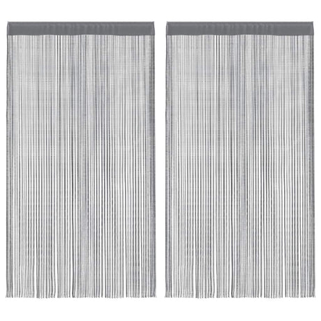 Vidaxl draadgordijnen 2 stuks antraciet 140x250 cm