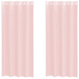 Vidaxl gordijnen voile met doorvoertules 2 st 140x225 cm lichtroze