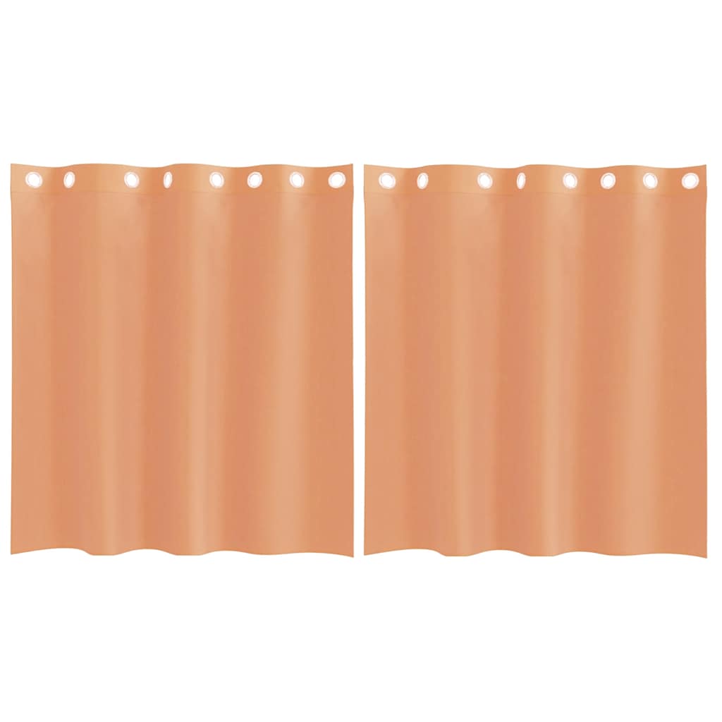 Vidaxl gordijnen voile met doorvoertules 2 st terracotta