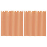Vidaxl gordijnen voile met doorvoertules 2 st terracotta