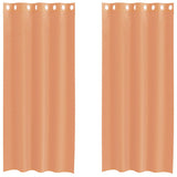 Vidaxl gordijnen voile met doorvoertules 2 st terracotta