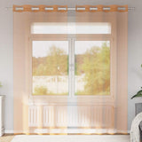 Vidaxl gordijnen voile met doorvoertules 2 st terracotta