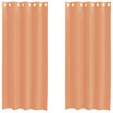 Vidaxl gordijnen voile met doorvoertules 2 st terracotta