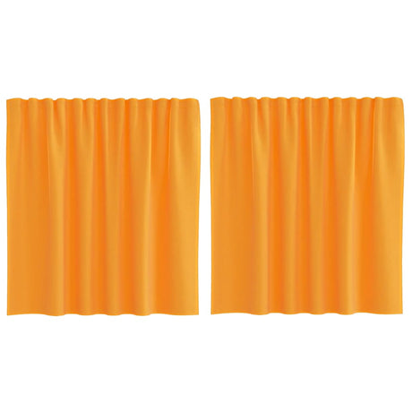Vidaxl gordijnen voile met roedezakken 2 st oranje