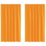 Vidaxl gordijnen voile met roedezakken 2 st oranje