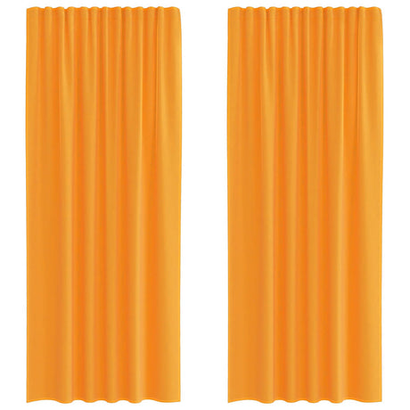 Vidaxl gordijnen voile met roedezakken 2 st oranje