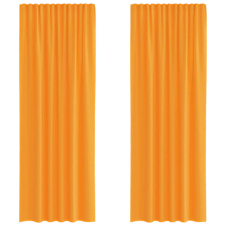 Vidaxl gordijnen voile met roedezakken 2 st oranje