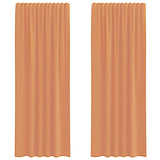 Vidaxl voile gordijnen met roedezakken 2 st terracotta