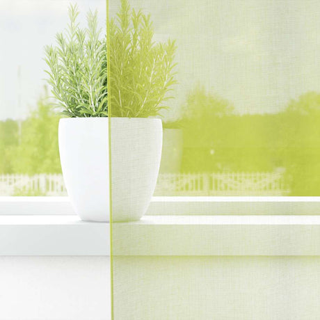 Vidaxl gordijnen voile met lipje top 2 st appelgroen
