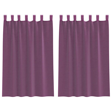 Vidaxl gordijnen met lussen 2 st 140x175 cm paars