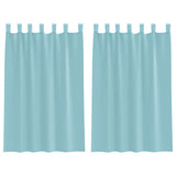 Vidaxl gordijnen voile met lussen 2 st 140x175 cm turkoois