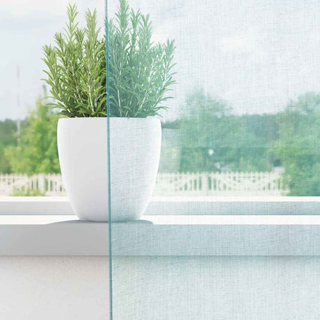 Vidaxl gordijnen voile met lussen 2 st 140x245 cm turkoois