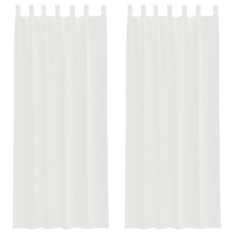 Vidaxl gordijnen met lussen 2 st 140x260 cm wit
