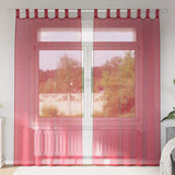 Vidaxl gordijnen met lussen 2 st 140x245 cm wijnrood