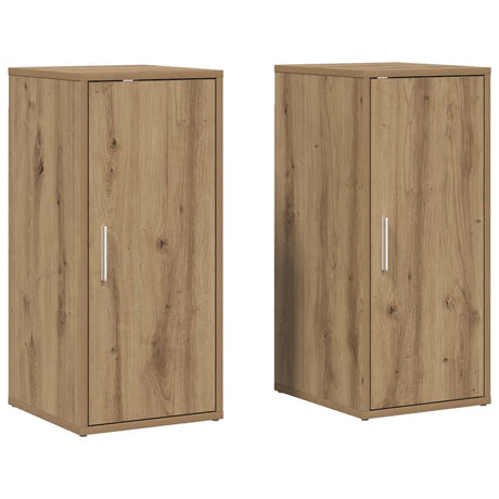 Vidaxx skoskabe 2 stk 32x35x70 cm udført i håndværkstræ i eg