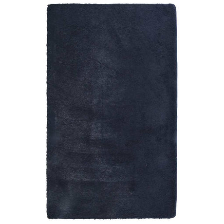 Vidaxl hoogpolig vloerkleed navarra 60x100 cm polyester marineblauw