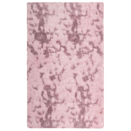 Vidaxl hoogpolig vloerkleed navarra 80x150 cm polyester stoffig roze