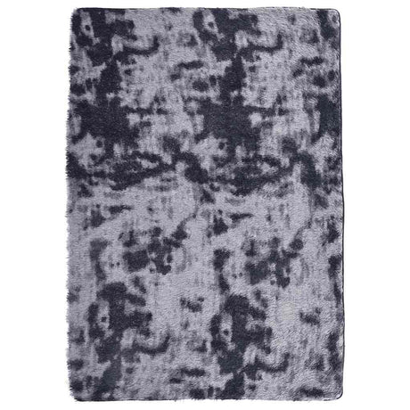 Vidaxl hoogpolig vloerkleed navarra 160x230 cm polyester donkergrijs