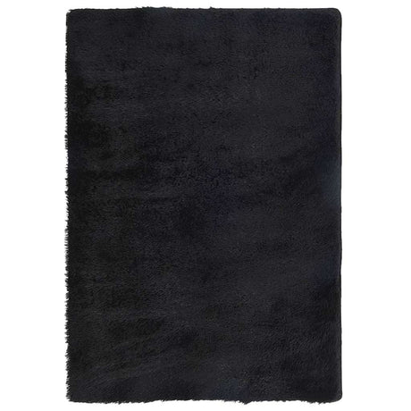 Vidaxl hoogpolig vloerkleed navarra 200x290 cm polyester zwart
