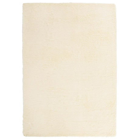 Vidaxl hoogpolig vloerkleed navarra 240x340 cm polyester crèmekleurig