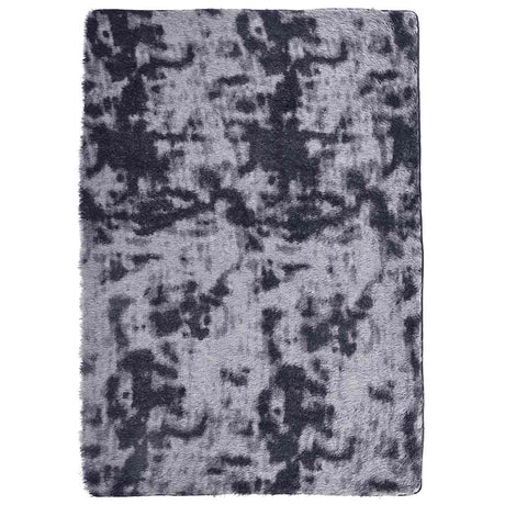 Vidaxl hoogpolig vloerkleed navarra 240x340 cm polyester donkergrijs